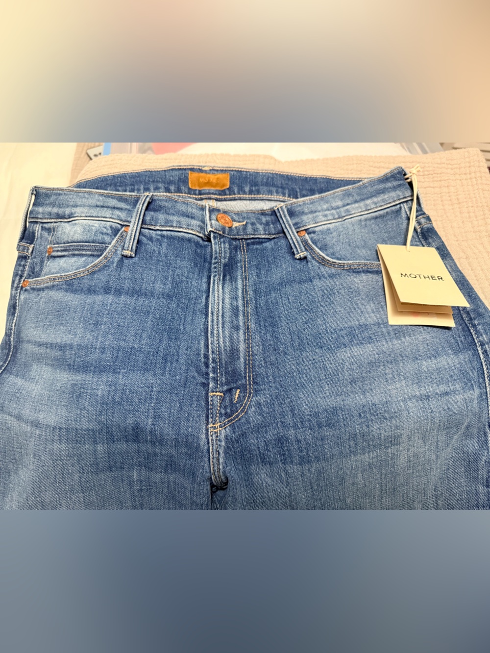 NWT! MOTHER Mid-Rise Dazzler Ankle Fray - New Sheriff In Town - 30